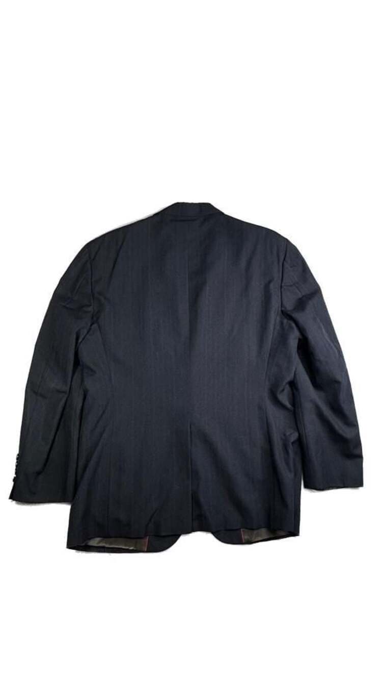 Stafford Made in USA American Craftsmen Men's Navy Pinstripe Blazer Sport Coat - Picture 2 of 7